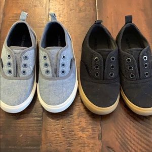 Toddler Boys Classic Slip-on Sneaker Bundle